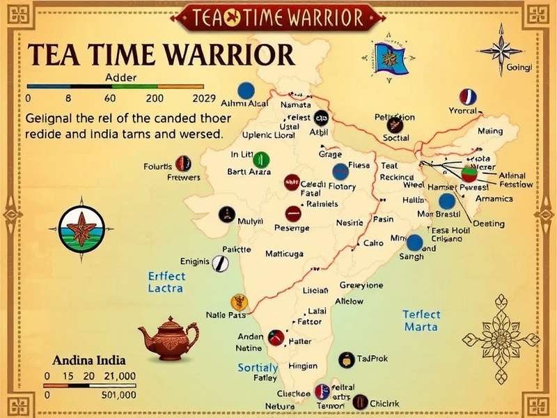 Tea Time Warrior India Map